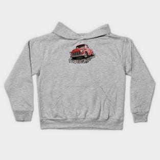 Rusty Red 55 Chevy Truck Kids Hoodie